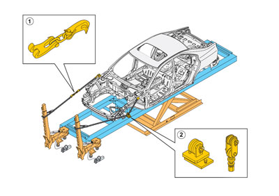 Retractor y rodillos de tracción