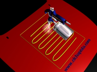 Tutorial de pintura para el tuning - Aplicando el barniz. Paso 4