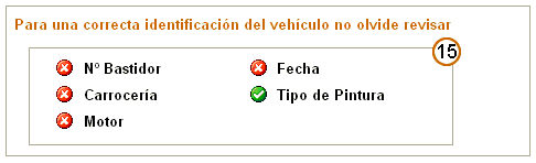 Correcta identificación de vehículos