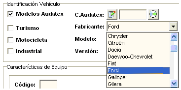 Fabricante del vehículo