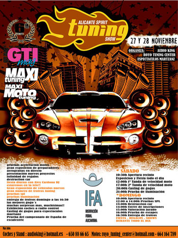 Cartel del evento - ALICANTE TUNING SHOW 2010