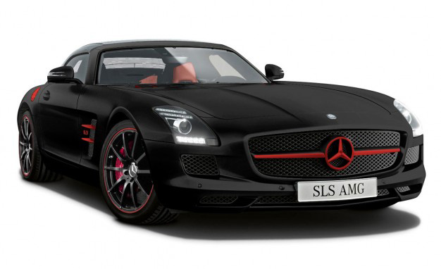 SLS AMG en Negro y Blanco Mate