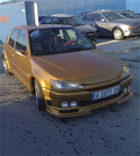 Aspecto final del Peugeot 306 tuning una vez montado